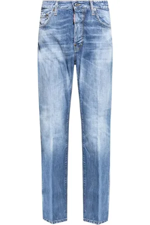 Dsquared2 Straight Jeans, male, , M, Washed Straight-Leg Jeans