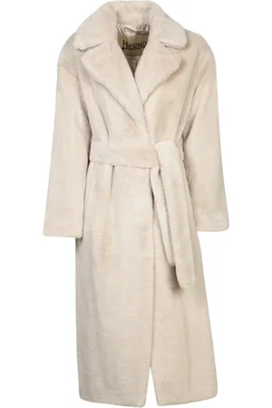 HERNO Elegant Synthetic Fur Winter Coat