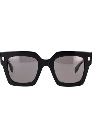Fendi Square Sunglasses with Dark Grey Lenses