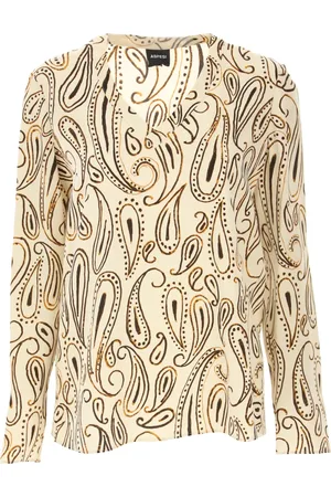 Aspesi Long Sleeve Tops, female, , S, Printed Jackets for Stylish Look