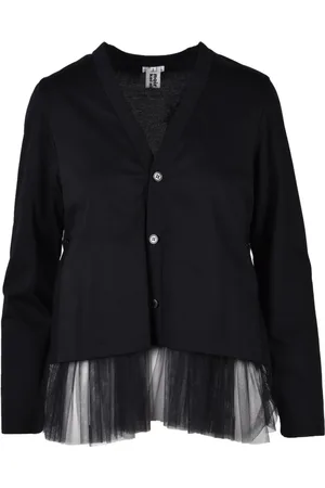 Comme des Garçons Cardigans, female, , S, Cardigan with Tulle Insert