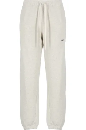 Autry Grey Cotton Trousers with Drawstrings