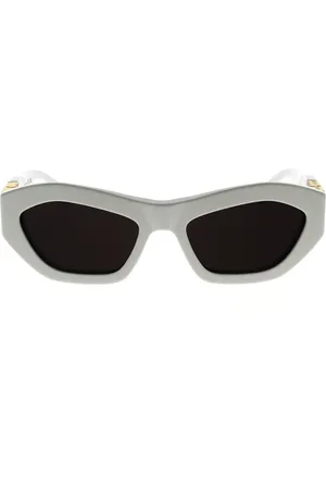 Bottega Veneta Sunglasses, female, , 54 MM, Rectangular Sunglasses with Metal Hinge