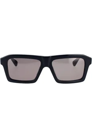 Bottega Veneta Sunglasses, unisex, , 55 MM, Rectangular Sunglasses with Metal Stripes