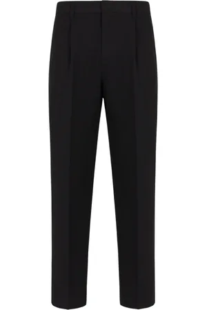 Emporio Armani Straight Trousers, male, , M, Chino Trousers Seersucker