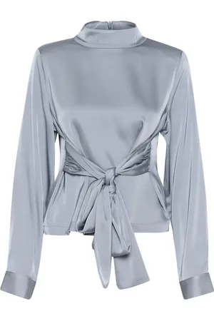 Gestuz Blouses, female, , XL, Elegant Long Sleeve Blouse Grey