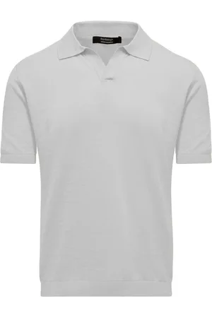 Bomboogie V-neck Knitwear, male, , 2XL, Linen and cotton Jumper with collar