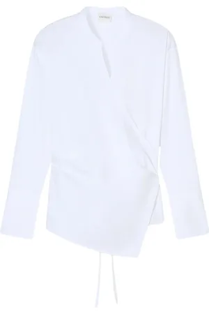 Closed Blouses, female, , M, Wrapped Blouse in