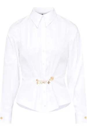 Elisabetta Franchi Camicia EF Bianca Shirt