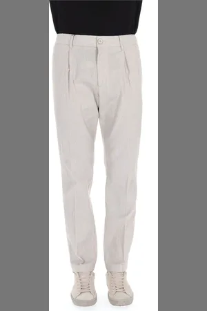 HERNO Suit Trousers, male, , M, Embossed Cotton Trousers