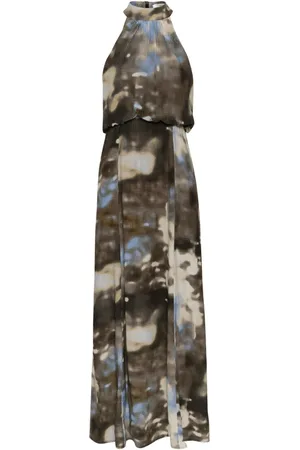 Gestuz Maxi Dresses, female, , S, Blue Blur Halterneck Long Dress