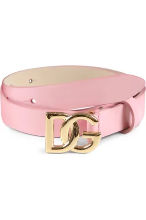 Dolce & Gabbana Belts & Suspenders, female, , L, Patent Leather Belt with DG Buckle