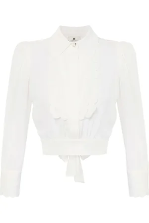 Elisabetta Franchi Shirts, female, , S, Button-Up Shirt with Tie