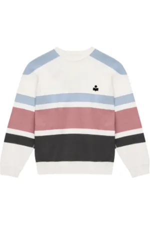 Isabel Marant Striped Logo Sweatshirt Casual Style