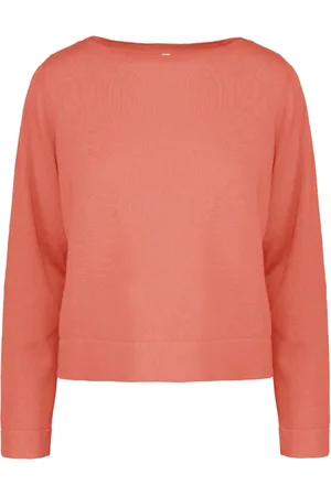 Bomboogie Round-neck Knitwear, female, , M, Boat-neck linen and cotton top