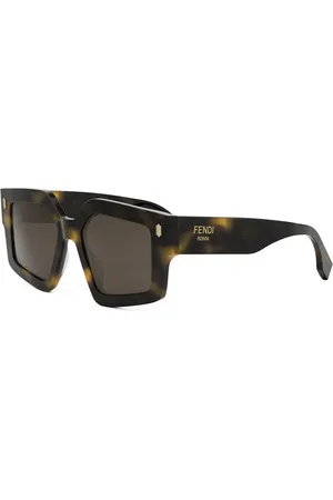 Fendi Sunglasses, unisex, , 52 MM, Geometric Evolution Sunglasses Roma