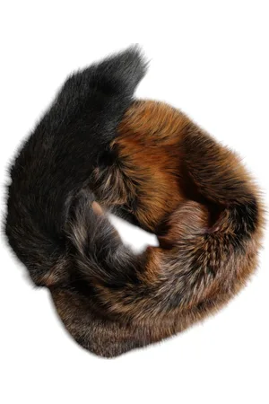 Dolce & Gabbana Winter Scarves, female, , ONE SIZE, Red Fox Fur Neck Warmer Scarf