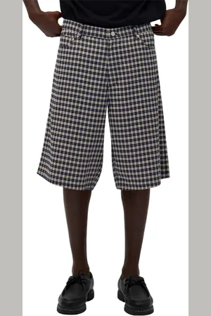 Arte Antwerp Checkered Cotton Bermuda Shorts