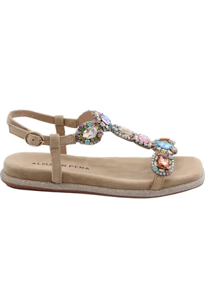 Alma en Pena Flat Sandals, female, , 3 UK, Stylish Sandals Paluzza Collection