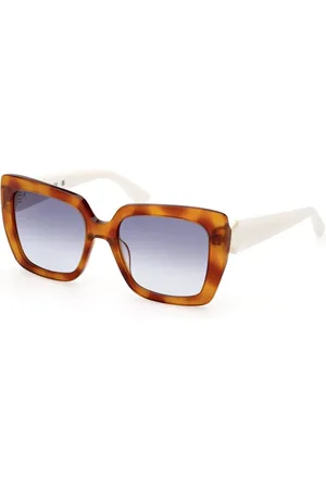 Guess Square Sunglasses with Blue Gradient Lenses