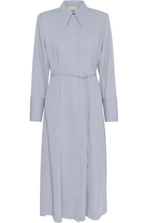 Gestuz Shirt Dresses, female, , 2XS, Grey Dress with Long Sleeves