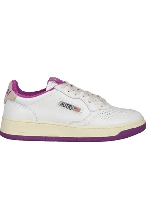 Autry Sneakers, female, , 6 UK, Leather Low Trainers with Suede Details