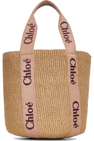 Chloé Embroidered Tan Rose Handbag