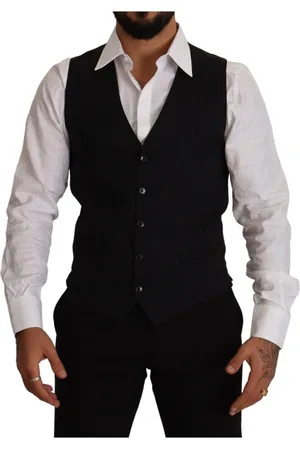 Dolce & Gabbana Suit Vests, male, , M, Elegant Striped Vest