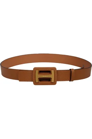 Hogan Iconic Maxi H Buckle Leather Belt