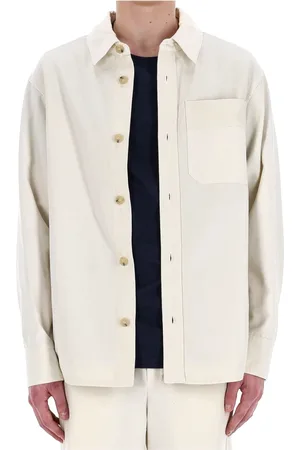 A.P.C. Casual Shirts, male, , XL, Ivory Overshirt for Spring-Summer
