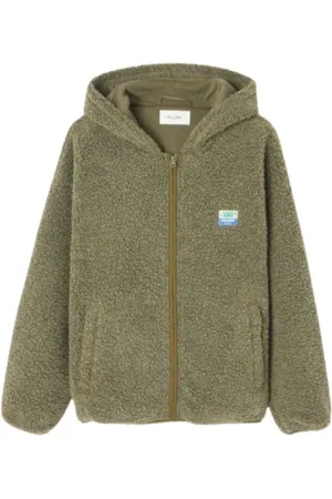 American Vintage Oversized Hooded Shearling Jacket