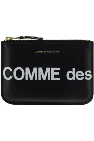 Comme des Garçons Printed Logo Calfskin Coin Purse