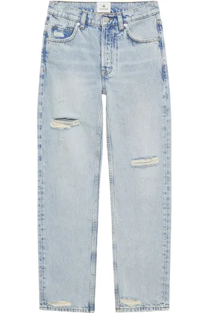 ANINE BING Bleached Ripped Jeans