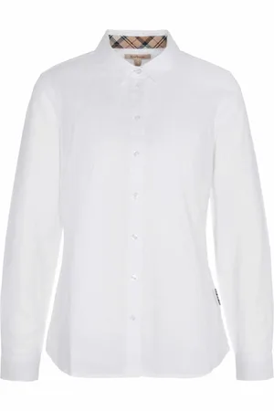 Barbour Shirts, female, , M, Oxford Cotton Shirt with Feminine Details