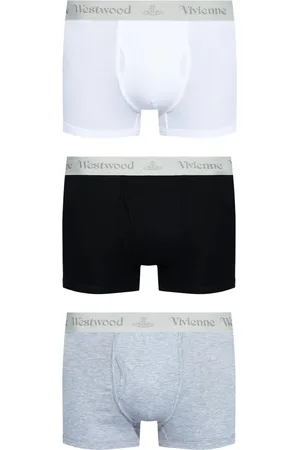 Vivienne Westwood Grey Cotton Blend Elasticated Waistband Underwear