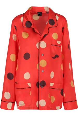 Aspesi Silk Polka-Dot Shirt with Pockets