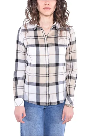 Barbour Shirts, female, , L, Tartan Print Cotton Shirt