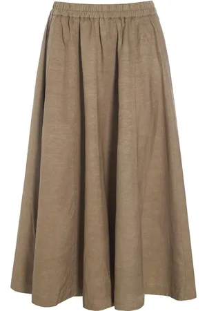 Bitte Kai Rand Midi Skirts, female, , L, Flowy Nutmeg Skirt Kumamoto Model