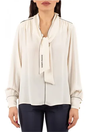 Elisabetta Franchi Blouses, female, , M, Elegant White Shirt