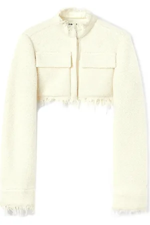 Jil Sander Tweed Jackets, female, , M, Knit Crop Jacket
