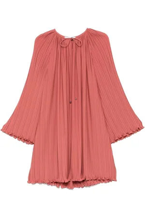 Lanvin Peach Ruffled Trim Blouse