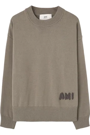 Ami Miniature Logo Jumper in Toasted Color