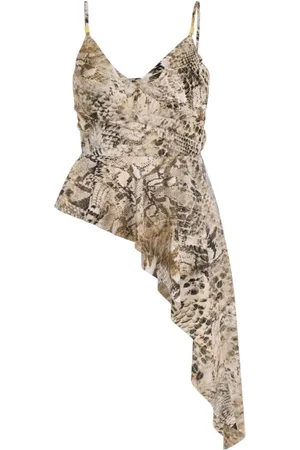 Guess Sleeveless Tops, female, , L, Animal Print Sleeveless Top