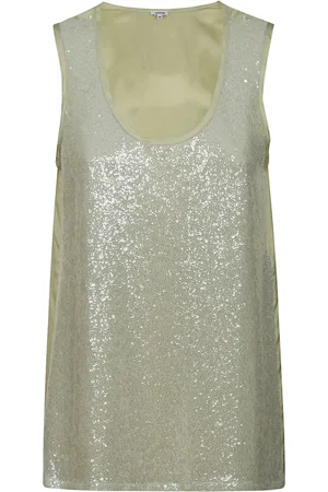 Aspesi Sleeveless Tops, female, , S, Shiny Tank Top for Rising Temperatures