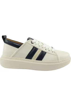 Alexander Smith Sneakers, male, , 10 UK, Blue Cream Wembley Stylish Trainers