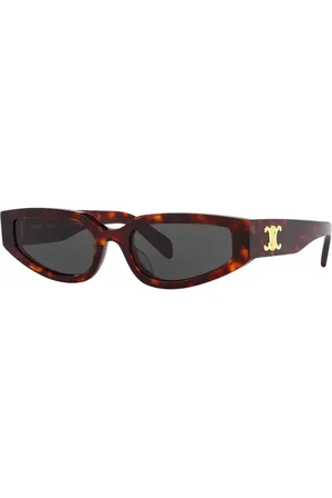 Céline Sunglasses, unisex, , 54 MM, Geometric Sunglasses with Havana Frame