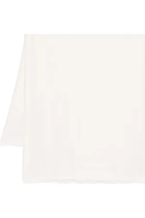 Elisabetta Franchi Scarves, female, , ONE SIZE, Chic Logo Jacquard Frayed Scarf