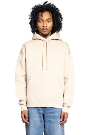 Ami Hoodies, male, , L, Embossed Hoodie in Ginger Color