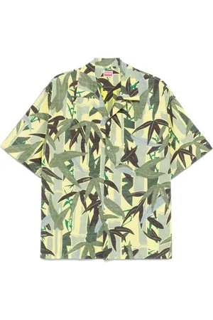 Kenzo Short Sleeve Shirts, male, , M, Camp Collar Shirt Short Sleeves