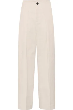 INWEAR Straight Trousers, female, , L, Elegant Barrel Trousers in Haze Melange